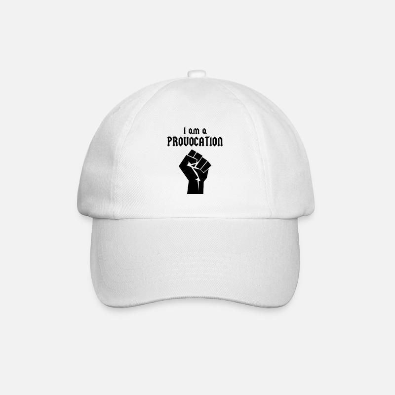 I am a Provocation - Baseball Cap - white/white