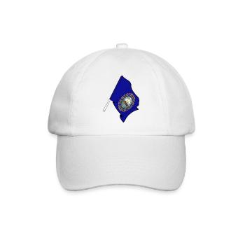 Flag of New Hampshire - Baseball Cap - white/white - Front
