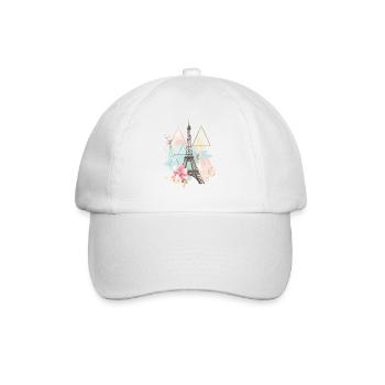 Paris Tour Eiffel Horizon France Art coloré - Casquette classique - blanc/blanc - Devant