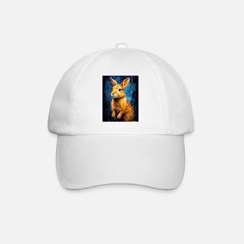 Le lapin dans l’art numérique - Casquette classique - blanc/blanc