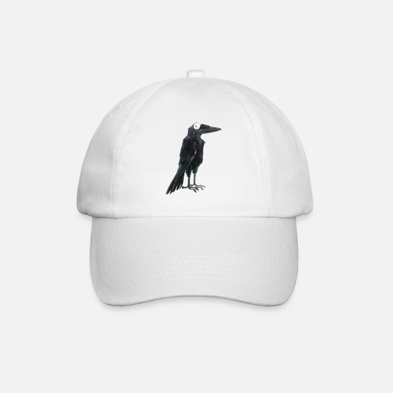 Raven Crow 1 - Baseball Cap - white/white