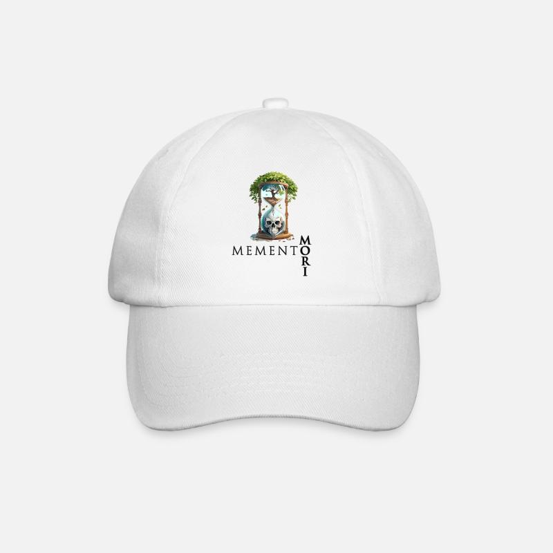 Memento Mori – Le temps s’écoule - Casquette classique - blanc/blanc