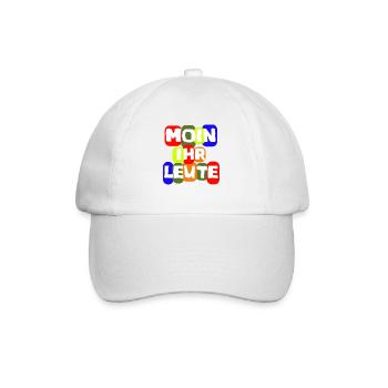 Langue Chemise Moin vous les gens amusant - Casquette classique - blanc/blanc - Devant
