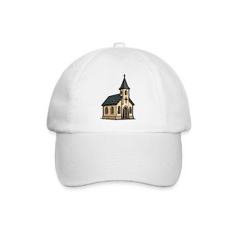 kirche - Baseballkappe - Weiß/Weiß - Vorne