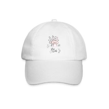 you me - Cuty - Baseball Cap - white/white - Front
