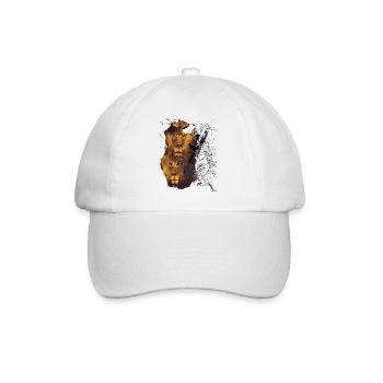 "Leo_25" by Acryl Galerie & Design - Baseballkappe - Weiß/Weiß - Vorne