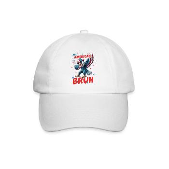 All American Bruh - Baseballkappe - Weiß/Weiß - Vorne