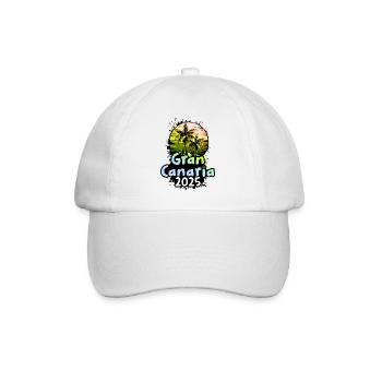 Gran Canaria 2025 Holiday Palm Trees - Baseball Cap - white/white - Front