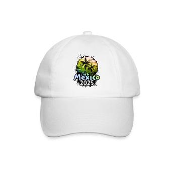 Mexico 2025 - Baseballkappe - Weiß/Weiß - Vorne