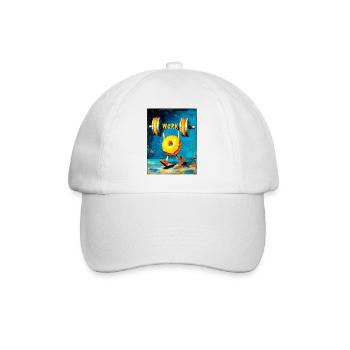 "Workout" by van Gogh - Baseball Cap - white/white - Front
