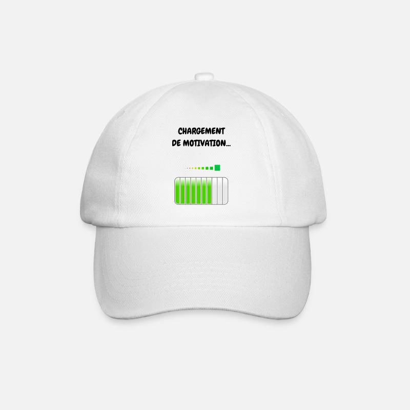 MOTIVATIONAL LOADING - Baseball Cap - white/white
