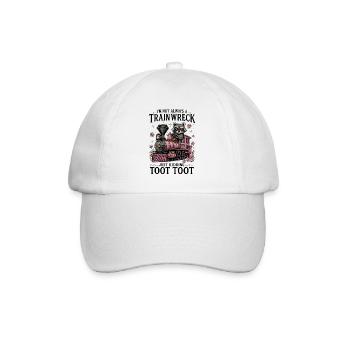 Je ne suis pas toujours un accident de train, je plaisante aussi - Casquette classique - blanc/blanc - Devant