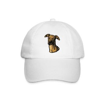 Galgo Español – Stolz & Schönheit - Baseballkappe - Weiß/Weiß - Vorne