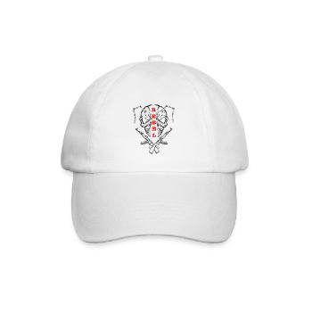 "REBEL EYES – Fearless Expression" - Baseball Cap - white/white - Front