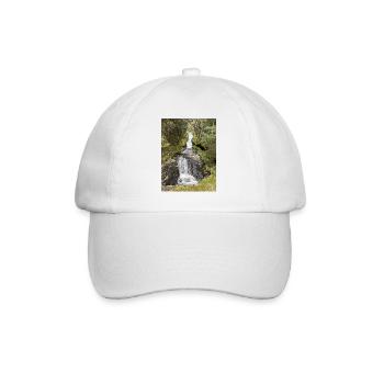Naturpark Wasserfall Design - Baseballkappe - Weiß/Weiß - Vorne