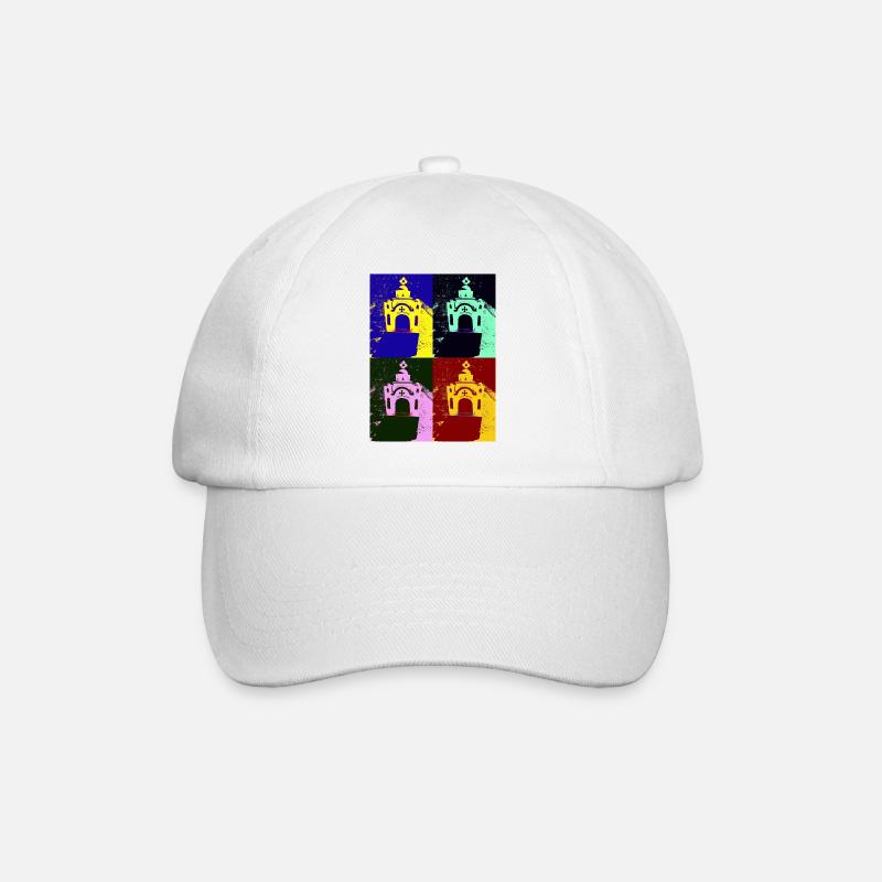 Pop art Greece - Baseball Cap - white/white