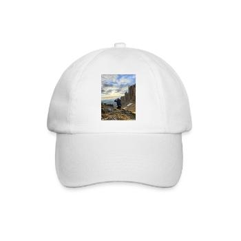 Sunset in the mountains - Baseball Cap - white/white - Front