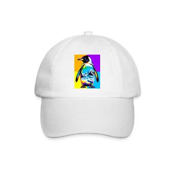 penguin - Baseball Cap - white/white - Front