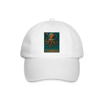 Octopus Retro Sci-Fi Space - Baseball Cap - white/white - Front