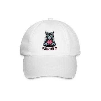 chat zombie s’il vous plaît utilisez-le - Casquette classique - blanc/blanc - Devant
