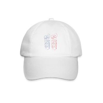 Artistic Paris Souvenir Street Art Style - Baseball Cap - white/white - Front