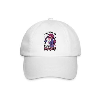 Grumpy Dark Pony Believes in Black Magic - Baseball Cap - white/white - Front