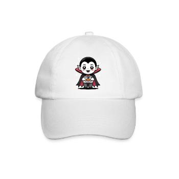 Motif citrouille vampire d'Halloween - Casquette classique - blanc/blanc - Devant