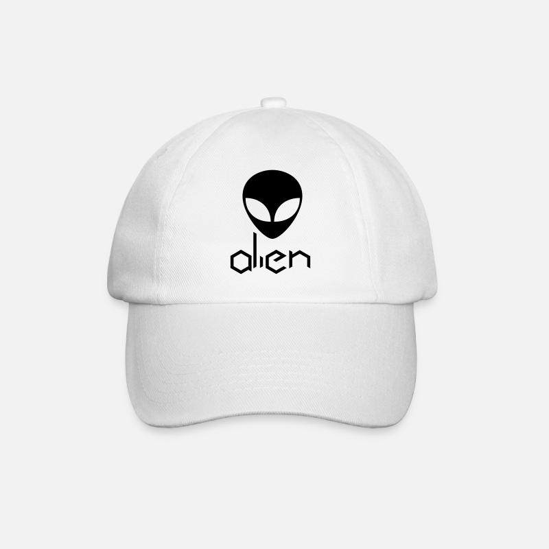 alien - Baseballkappe - Weiß/Weiß