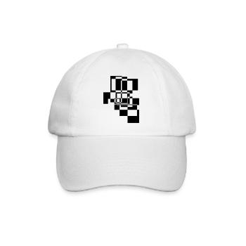 Abstrakte Formen und Muster Geschenk - Baseballkappe - Weiß/Weiß - Vorne