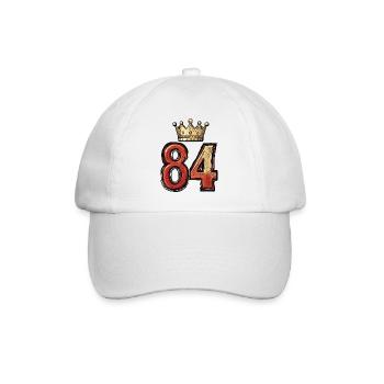 84 Nombre Couronne - Casquette classique - blanc/blanc - Devant
