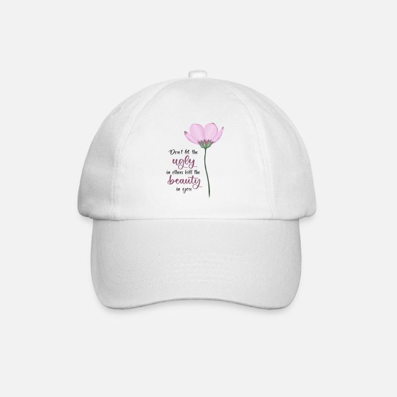 Don't Let The Ugly Kill The Beauty In You - Baseball Cap - white/white