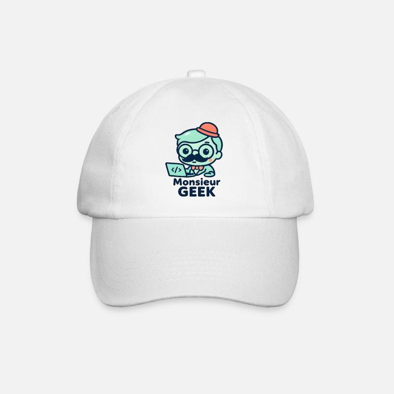 Monsieur Geek Codeur Chic - Casquette classique - blanc/blanc