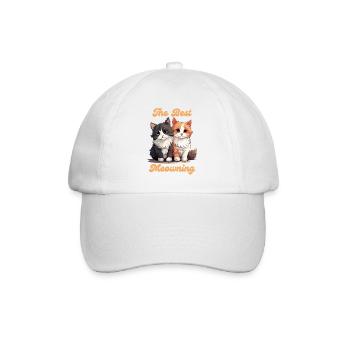 Matin chat à fourrure bébé animal de compagnie conception - Casquette classique - blanc/blanc - Devant