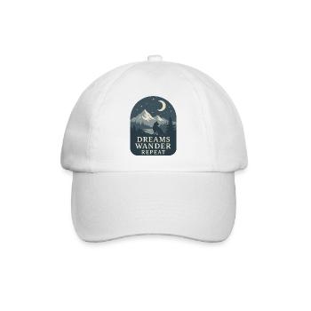 Dreams Wandering Repeat - Baseball Cap - white/white - Front