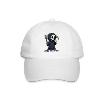 Stay Positive - Baseball Cap - white/white - Front