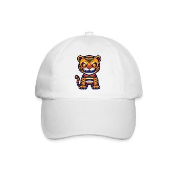 Tiger Halloween Zombie - Baseballkappe - Weiß/Weiß - Vorne