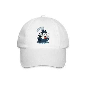 Great vintage old bd style boat - Baseball Cap - white/white - Front