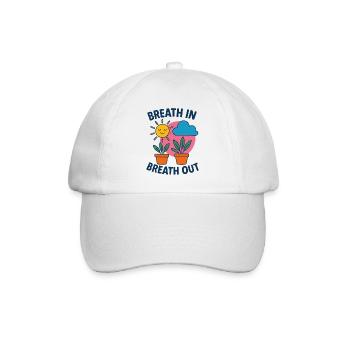 Souffle Soleil Plantes Motif - Casquette classique - blanc/blanc - Devant