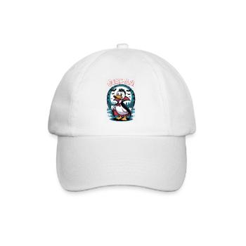 Quackula Vampir Ente - Baseballkappe - Weiß/Weiß - Vorne