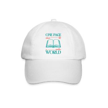 One Page Closer to Another World - Baseball Cap - white/white - Front