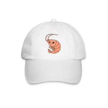 Garnele Shrimp - Baseballkappe - Weiß/Weiß - Vorne