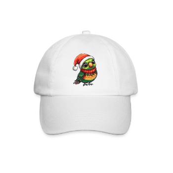 Parrot Christmas - Baseball Cap - white/white - Front
