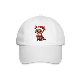 Hyena Christmas - Baseball Cap - white/white - Front