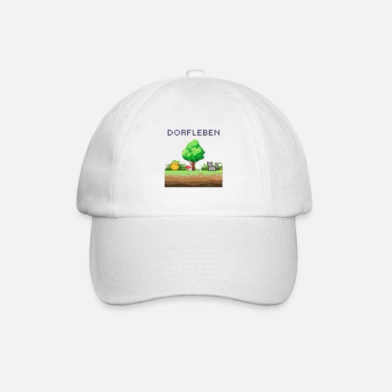Dörflleben Pixelwelt - Casquette classique - blanc/blanc
