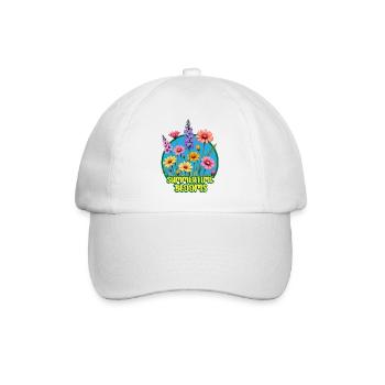 Summertime Blooms - Baseball Cap - white/white - Front