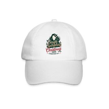 Noël 2025 unique et pétillant - Casquette classique - blanc/blanc - Devant