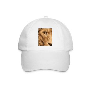 115304478_156230401_Lion_eye - Baseballkappe - Weiß/Weiß - Vorne