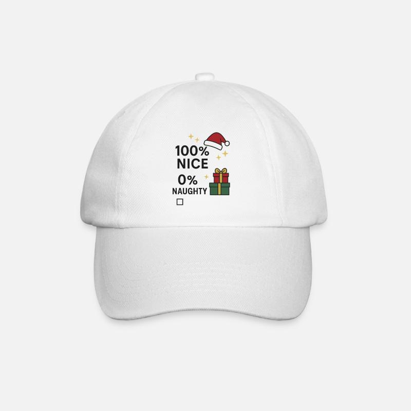 100 % gentil, 0 % coquin - Casquette classique - blanc/blanc