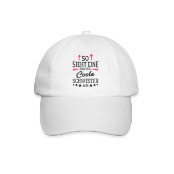Voici à quoi ressemble une sœur vraiment cool - Casquette classique - blanc/blanc - Devant