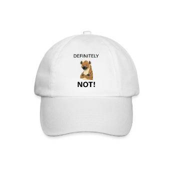 Caricature de la Hyène confiante - Casquette classique - blanc/blanc - Devant
